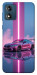 Чохол Pink neon car для Motorola Moto E13