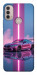 Чехол Pink neon car для Motorola Moto E40