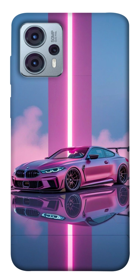 Чохол Pink neon car для Motorola Moto G23