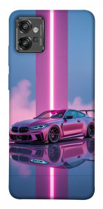 Чохол Pink neon car для Motorola Moto G32