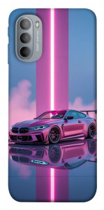 Чехол Pink neon car для Motorola Moto G31