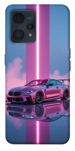 Чехол Pink neon car для Realme 9 Pro+
