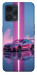 Чехол Pink neon car для Realme 9 Pro+