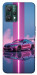 Чехол Pink neon car для Realme 9 Pro