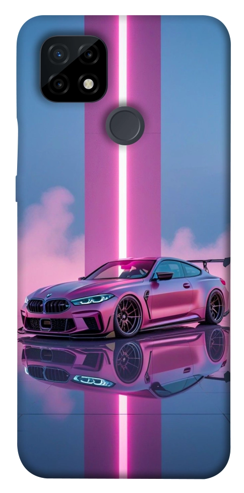 Чохол Pink neon car для Realme C21