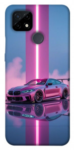 Чехол Pink neon car для Realme C21