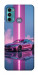 Чехол Pink neon car для Motorola Moto G60