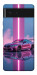 Чехол Pink neon car для Google Pixel 6