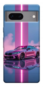 Чехол Pink neon car для Google Pixel 7