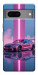 Чехол Pink neon car для Google Pixel 7