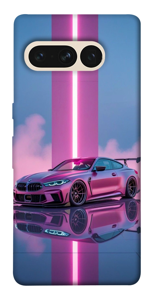 Чохол Pink neon car для Google Pixel 7 Pro