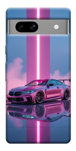 Чохол Pink neon car для Google Pixel 7A