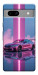 Чохол Pink neon car для Google Pixel 7A