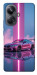 Чехол Pink neon car для Realme 10 Pro+