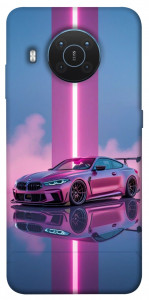 Чехол Pink neon car для Nokia X20