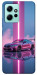 Чехол Pink neon car для Xiaomi Redmi Note 12 4G