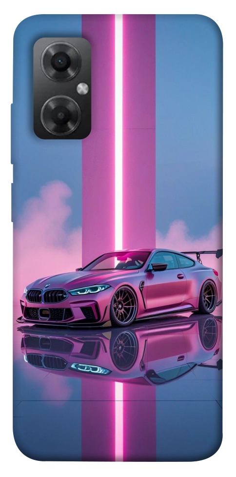 Чехол Pink neon car для Xiaomi Redmi Note 11R