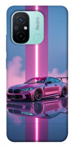 Чехол Pink neon car для Xiaomi Redmi 12C