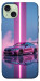 Чехол Pink neon car для iPhone 15 Plus