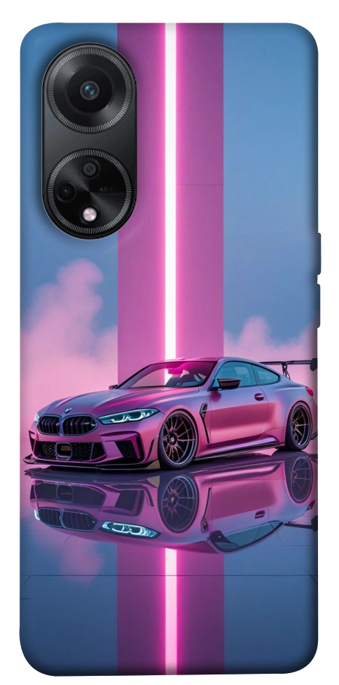 Чехол Pink neon car для Oppo A98