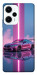 Чехол Pink neon car для Xiaomi Poco F5