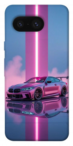 Чехол Pink neon car для Google Pixel 8