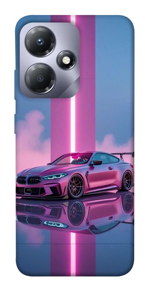 Чехол Pink neon car для Infinix Hot 30i
