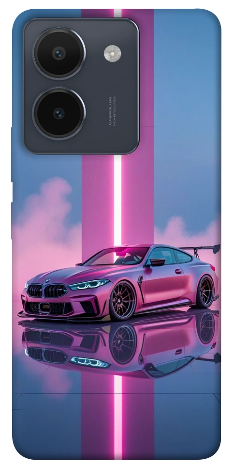 Чохол Pink neon car для Vivo Y36
