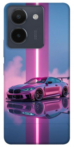 Чохол Pink neon car для Vivo Y36