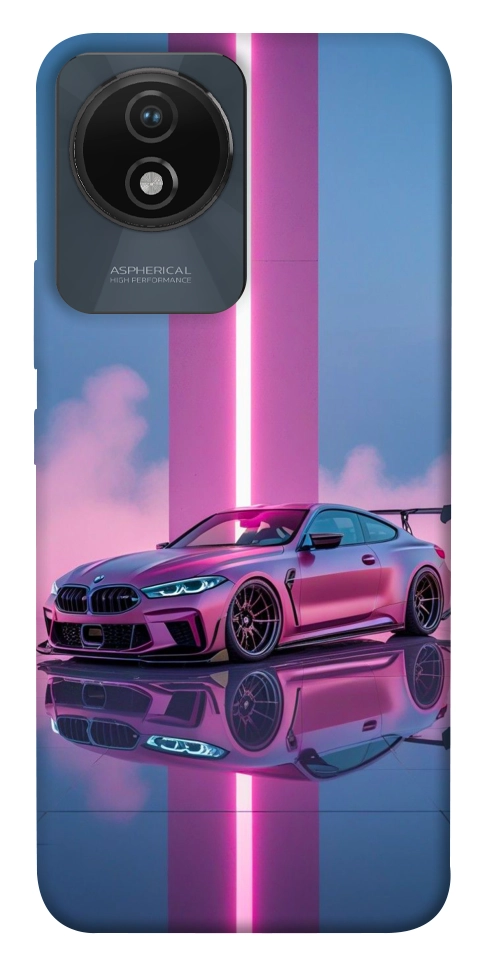 Чохол Pink neon car для Vivo Y02