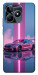 Чехол Pink neon car для Realme C53
