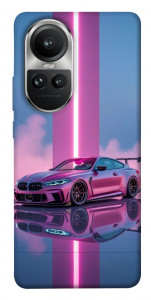 Чехол Pink neon car для Oppo Reno10