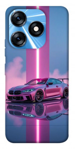 Чехол Pink neon car для TECNO Spark 10