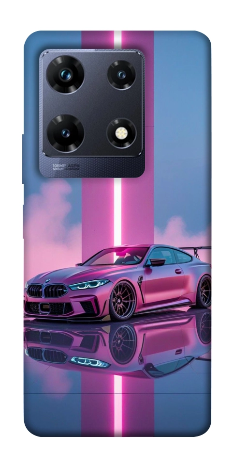 Чехол Pink neon car для Infinix Note 30 Pro NFC