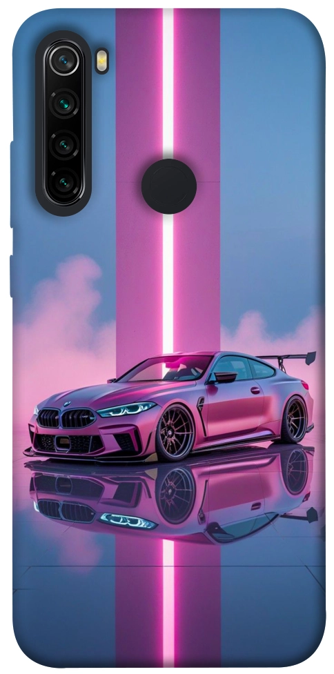 Чохол Pink neon car для Xiaomi Redmi Note 8 2021