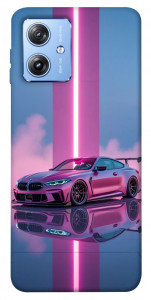 Чехол Pink neon car для Motorola Moto G84