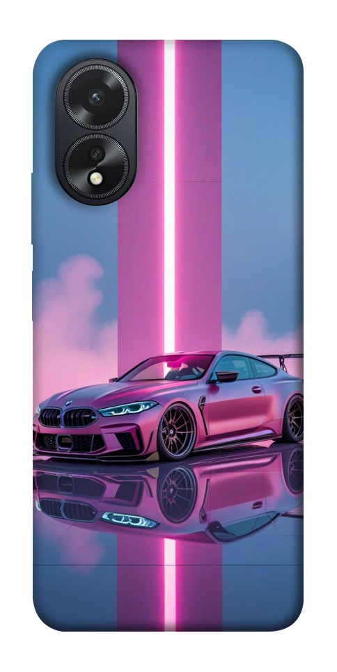 Чохол Pink neon car для Oppo A38