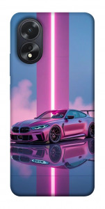 Чехол Pink neon car для Oppo A38