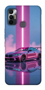 Чохол Pink neon car для TECNO Spark 7