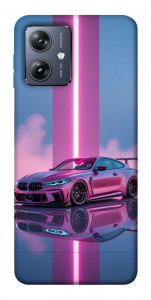 Чохол Pink neon car для Motorola Moto G54