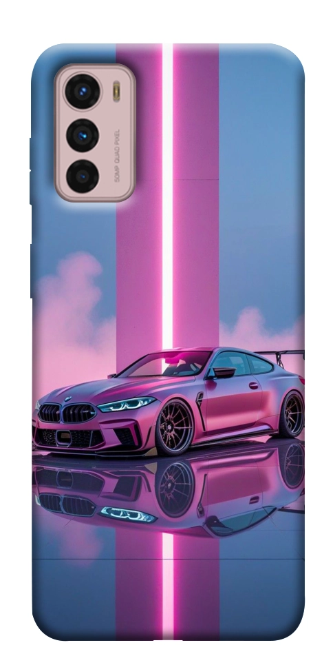 Чохол Pink neon car для Motorola Moto G42