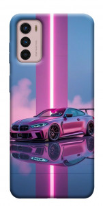 Чехол Pink neon car для Motorola Moto G42
