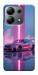 Чехол Pink neon car для Xiaomi Redmi Note 13 4G