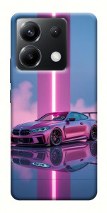 Чехол Pink neon car для Xiaomi Poco X6