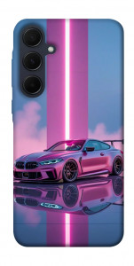 Чехол Pink neon car для Galaxy A55