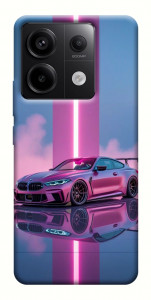 Чехол Pink neon car для Xiaomi Redmi Note 13 Pro 4G