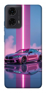 Чохол Pink neon car для Motorola Moto G04