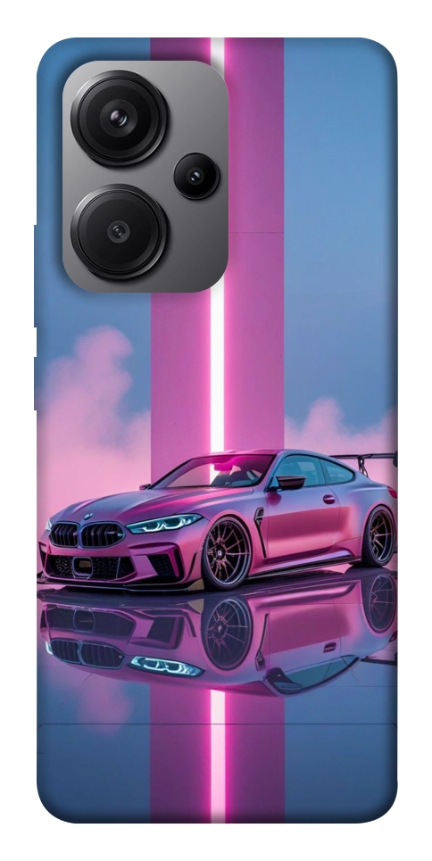 Чехол Pink neon car для Xiaomi Redmi Note 13 Pro+