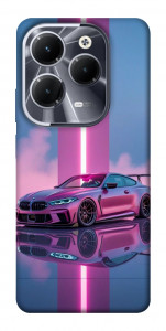Чехол Pink neon car для Infinix Hot 40