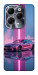 Чехол Pink neon car для Infinix Hot 40 Pro